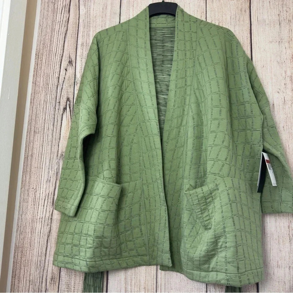 Nike Womens Yoga Therma Fit Jacquard Reversible Oversized Kimono Top XL - Picture 3 of 16